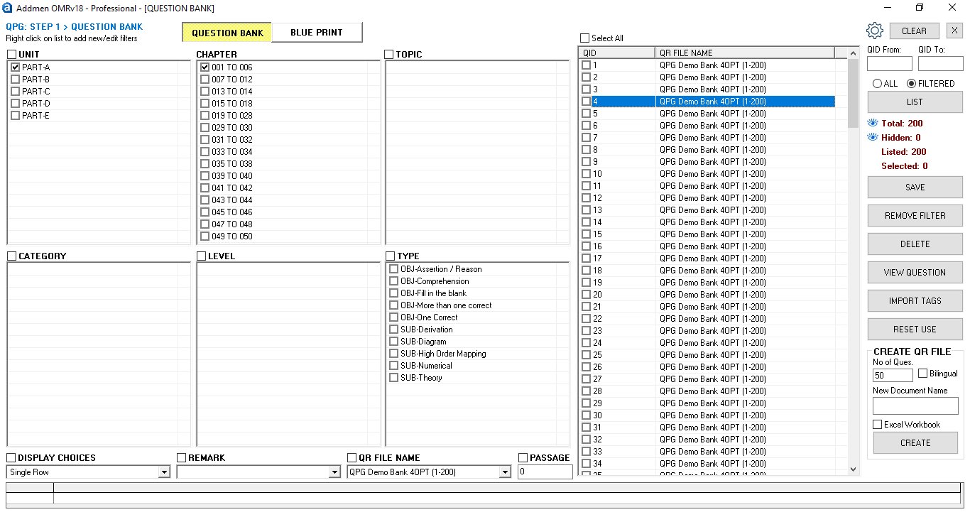 Question Paper Generation Software